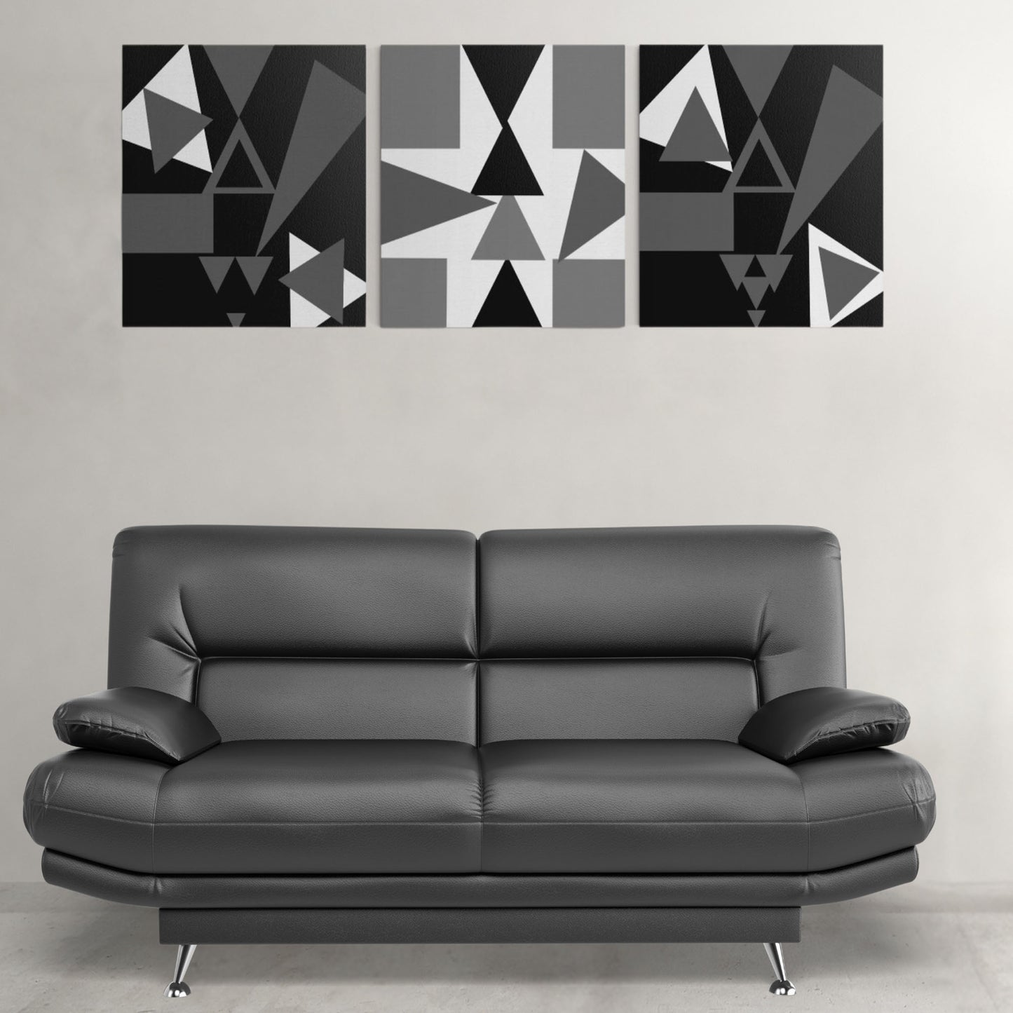 Digital Download Set Of 3 Geometric Triangle Pattern For Print Poster Canvas Wall Decor