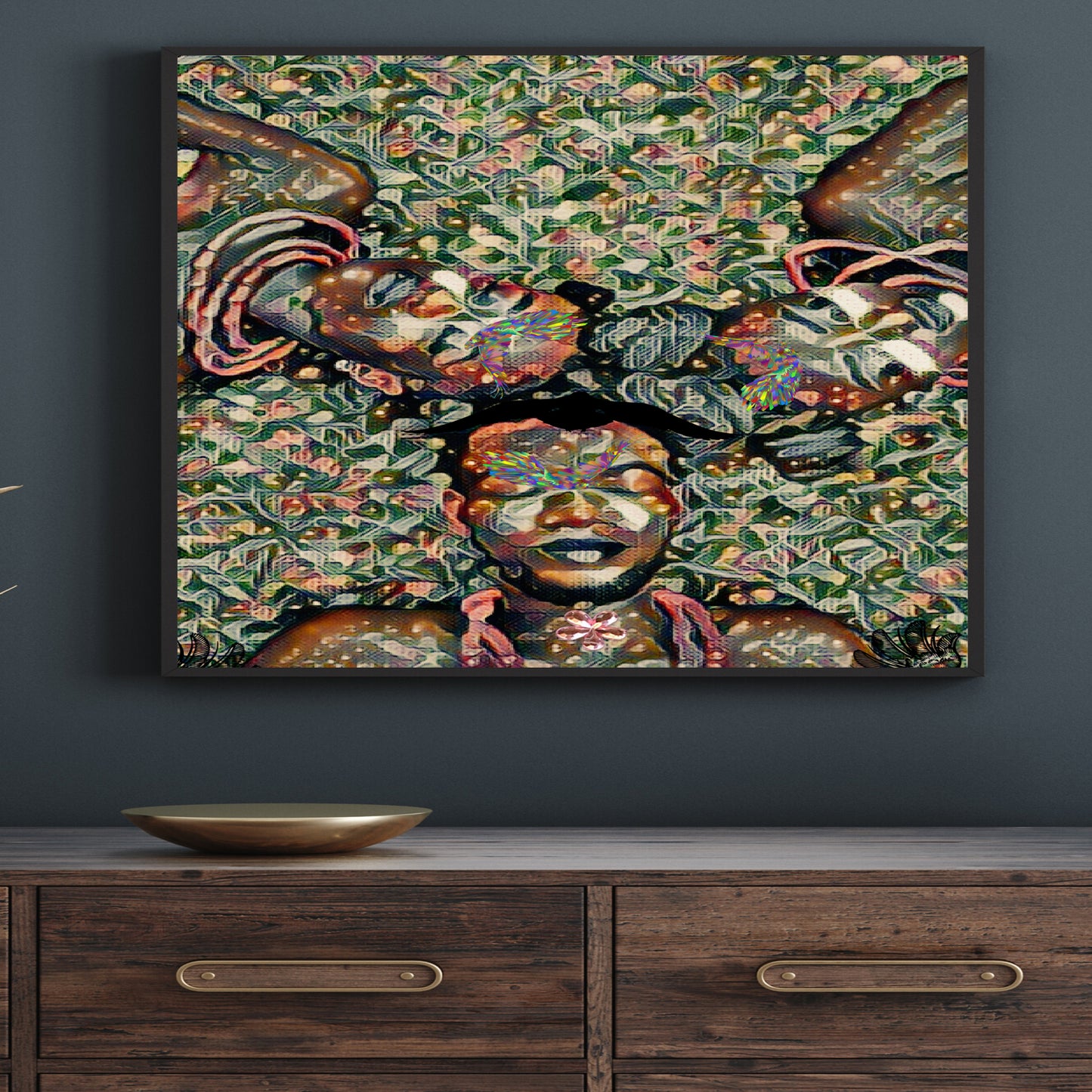 Canvas Made African Spirituality Meditation Beautiful Wall Art Decor