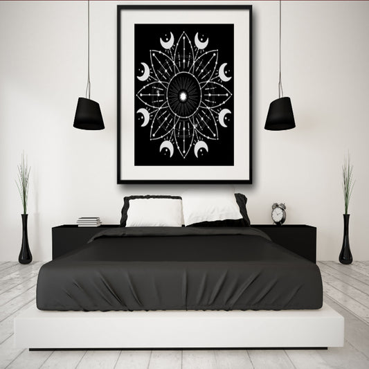 Abstract Moon Cosmic For Digital Download Print