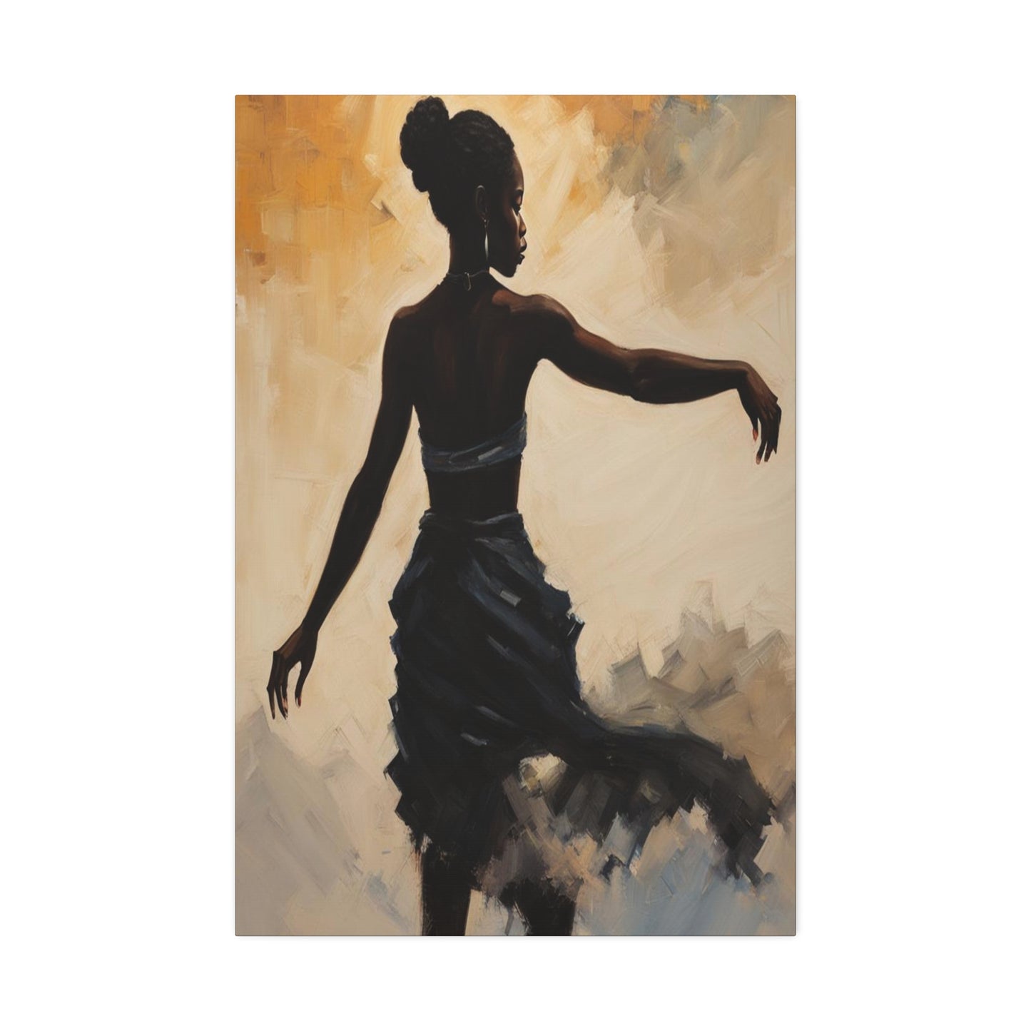 Her Dance African American Painting Print on Canvas