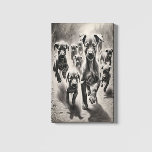 Canvas Made Creative The Puppies Timeless Modern Art Decor