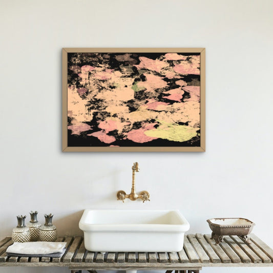 Pink Neutral Colors Abstract Wall Art Decor Canva Decor