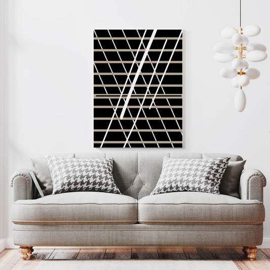 Geometric Lines Abstract Wall Art Decor Modern Poster Canva