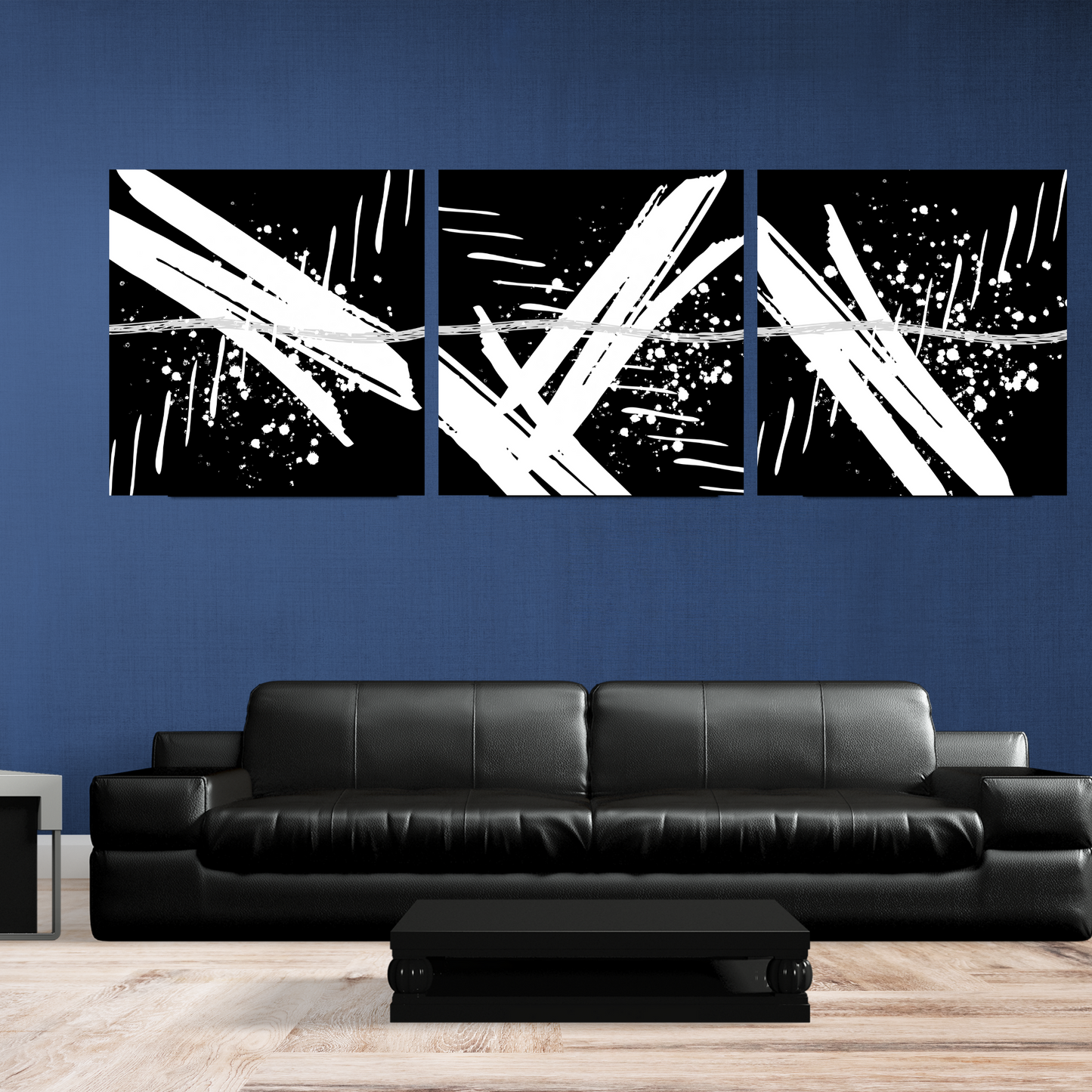 Streaks Line Paint Print Abstract 3 Set Canvas Wall Art Poster Modern