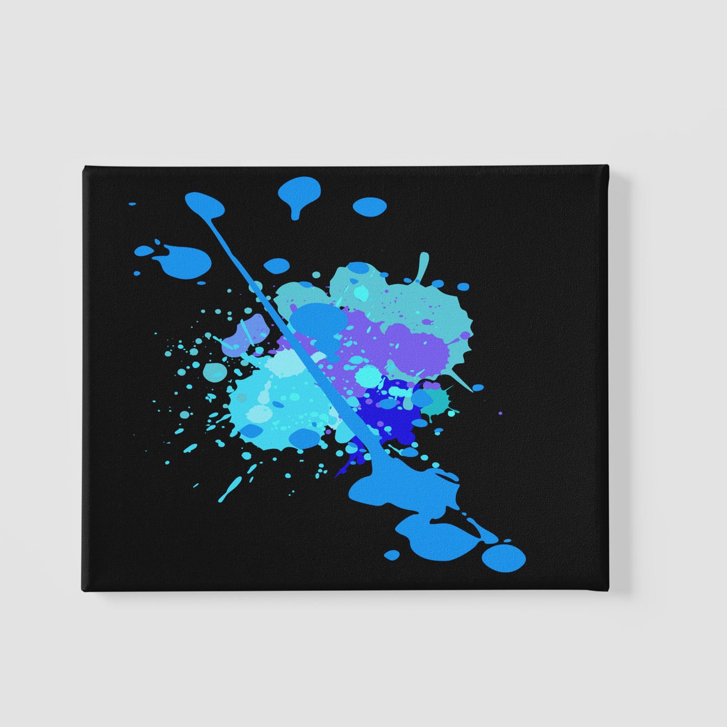 The 2 Abstract Designs For One Wall Art Decor Modern Splatter Paint Print