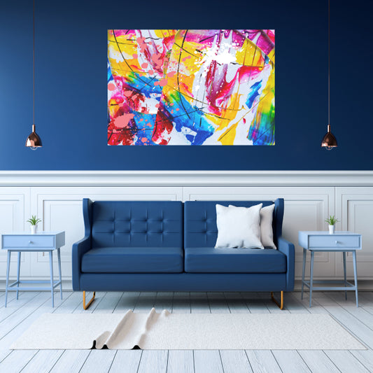 Digital Download Colorful Abstract Print For Poster Canvas Wall Decor