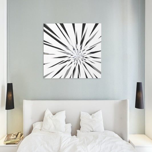 Abstract Illusion Lines 3D Print Canvas For Digital Download Print
