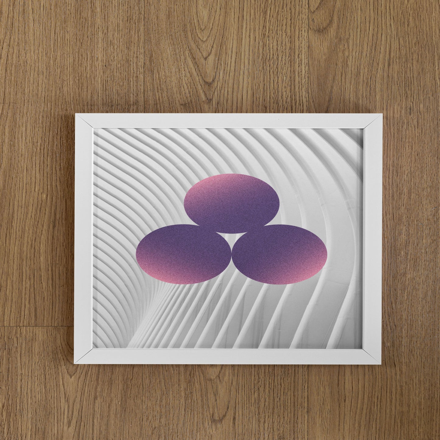 Futuristic 3 D Abstract Purple Circle Wall Decor Art Modern Canvas Printable