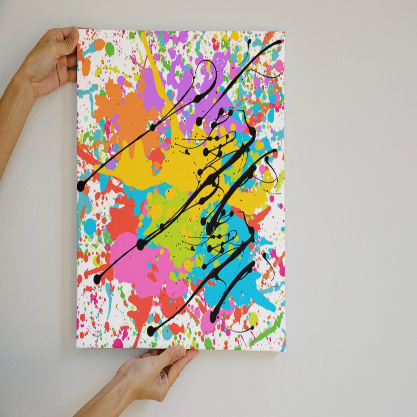 Vibrant Abstract Vibrant Splash Print For Poster Canvas Wall Decor