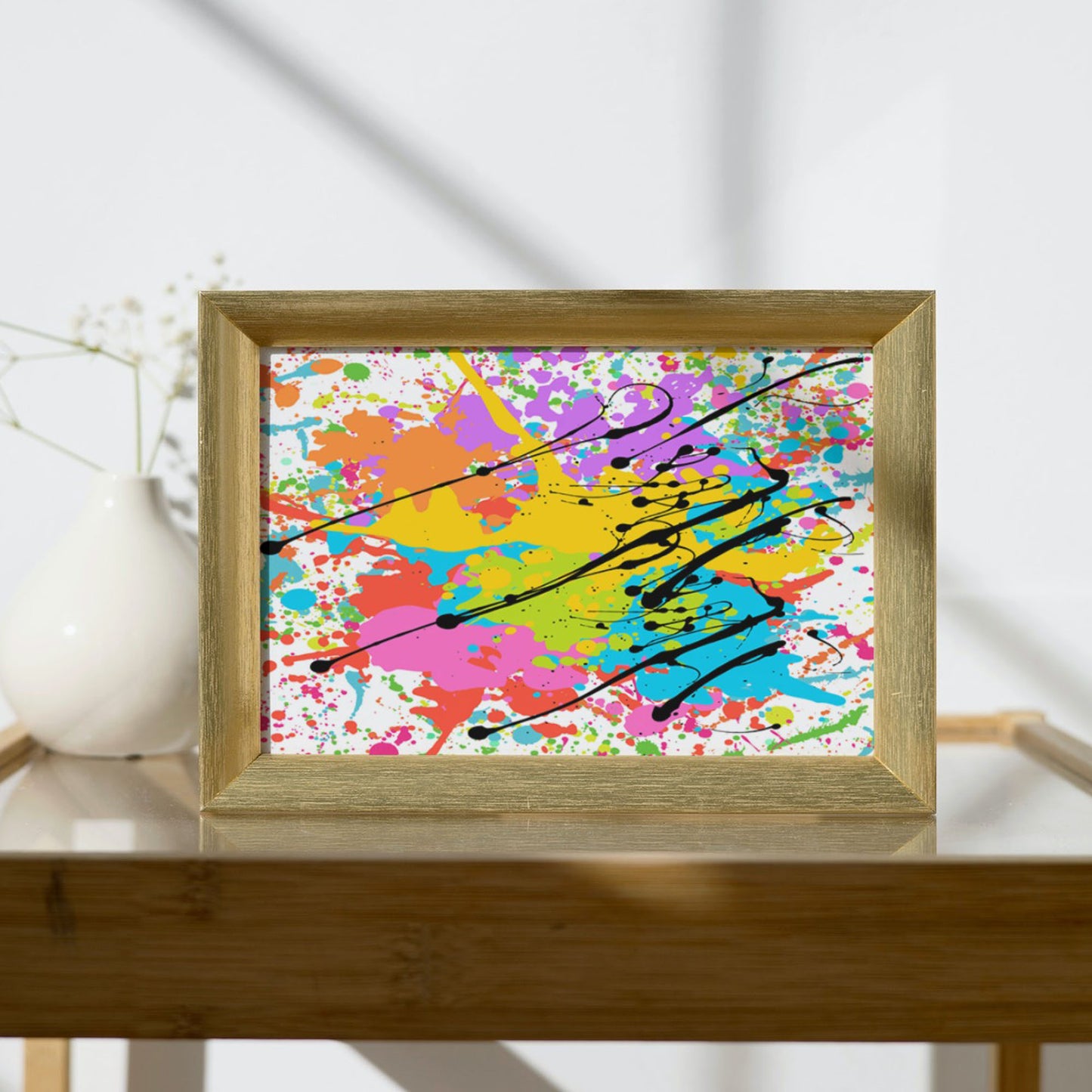 Vibrant Abstract Vibrant Splash Print For Poster Canvas Wall Decor