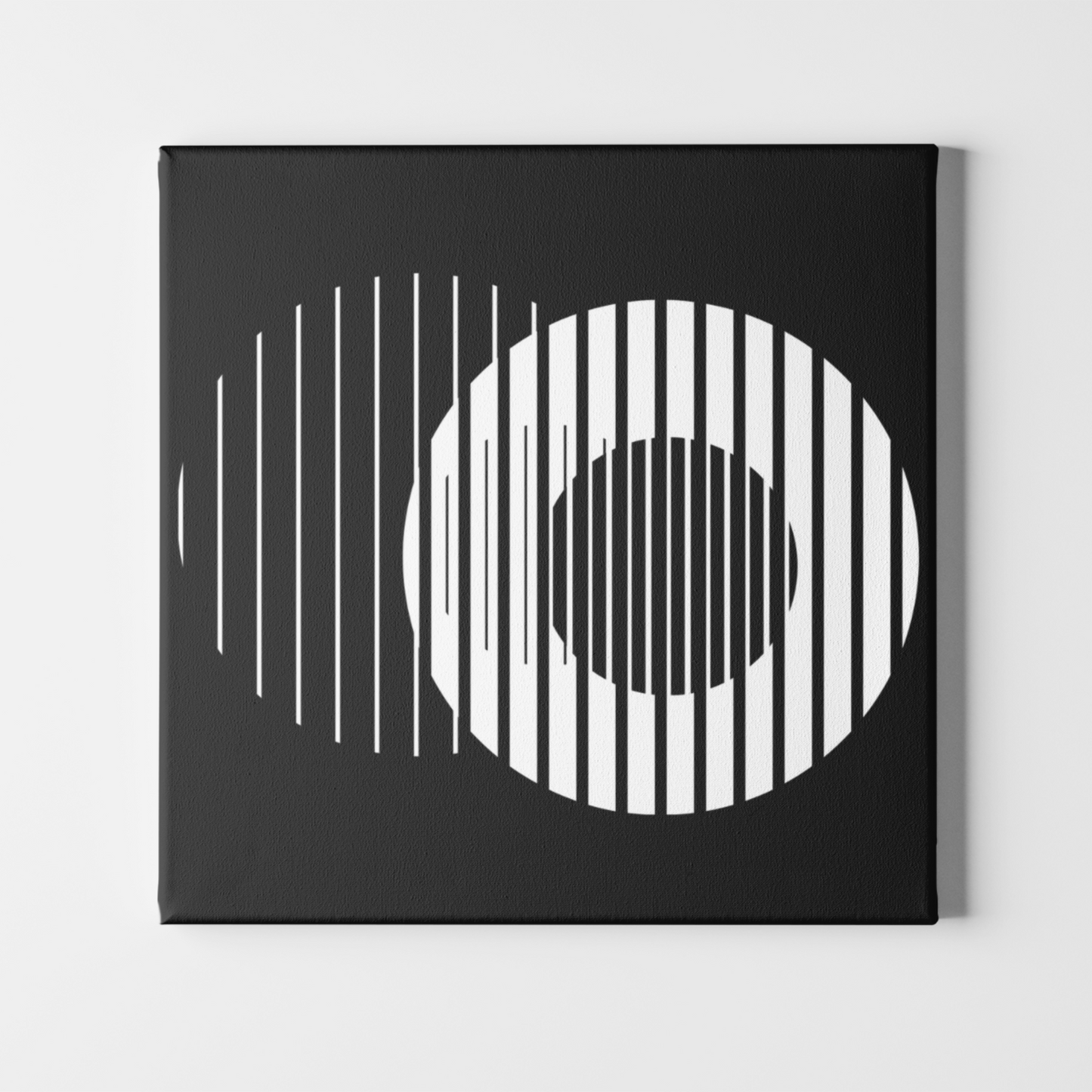 Digital Download Geometric Abstract Circle Black White Print For Poster Canvas