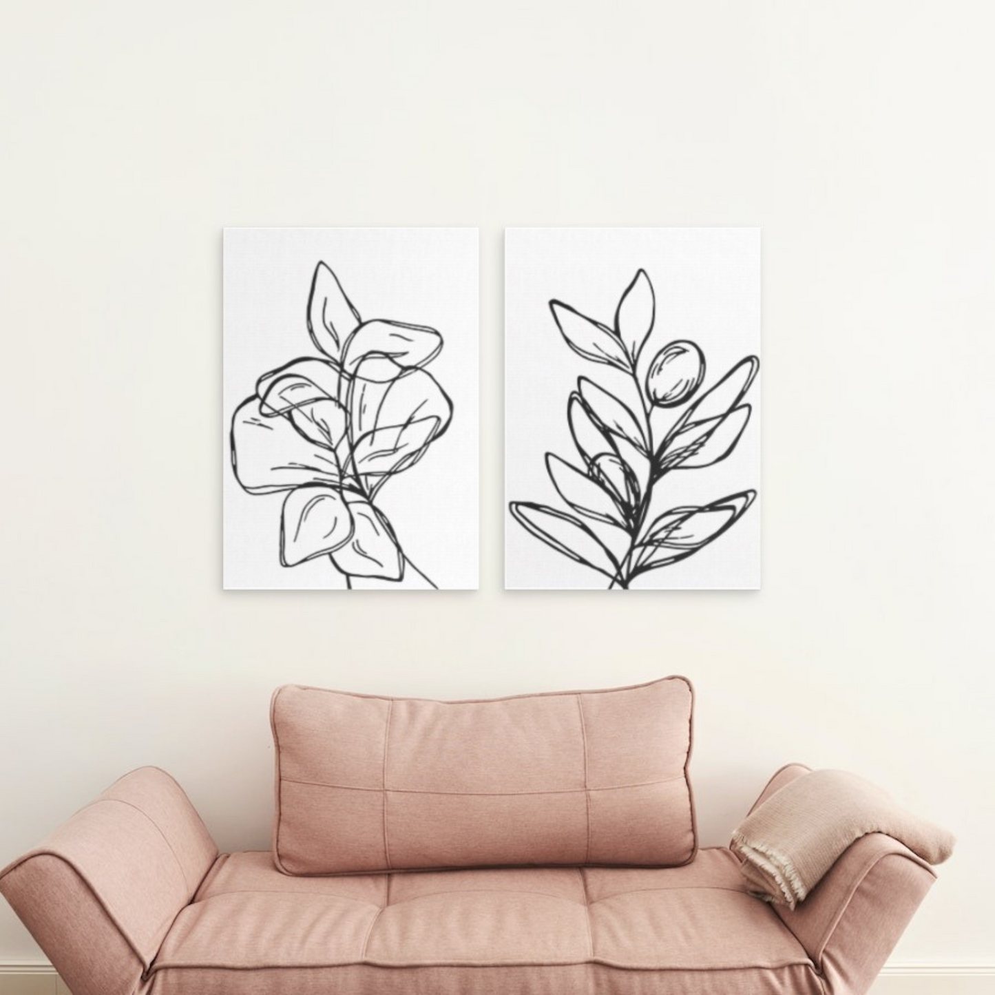 Digital Download Flower Sketch Drawing Print For Poster Canvas Wall Decor