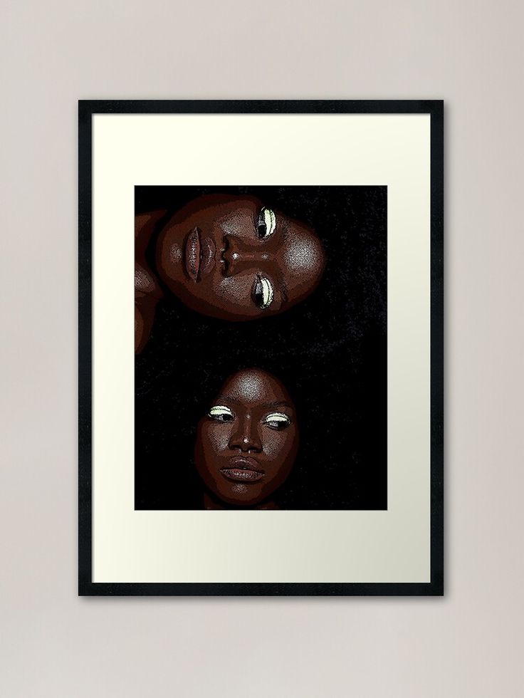 Frame Artistic Nubian Beautiful Queen Wall Art Print