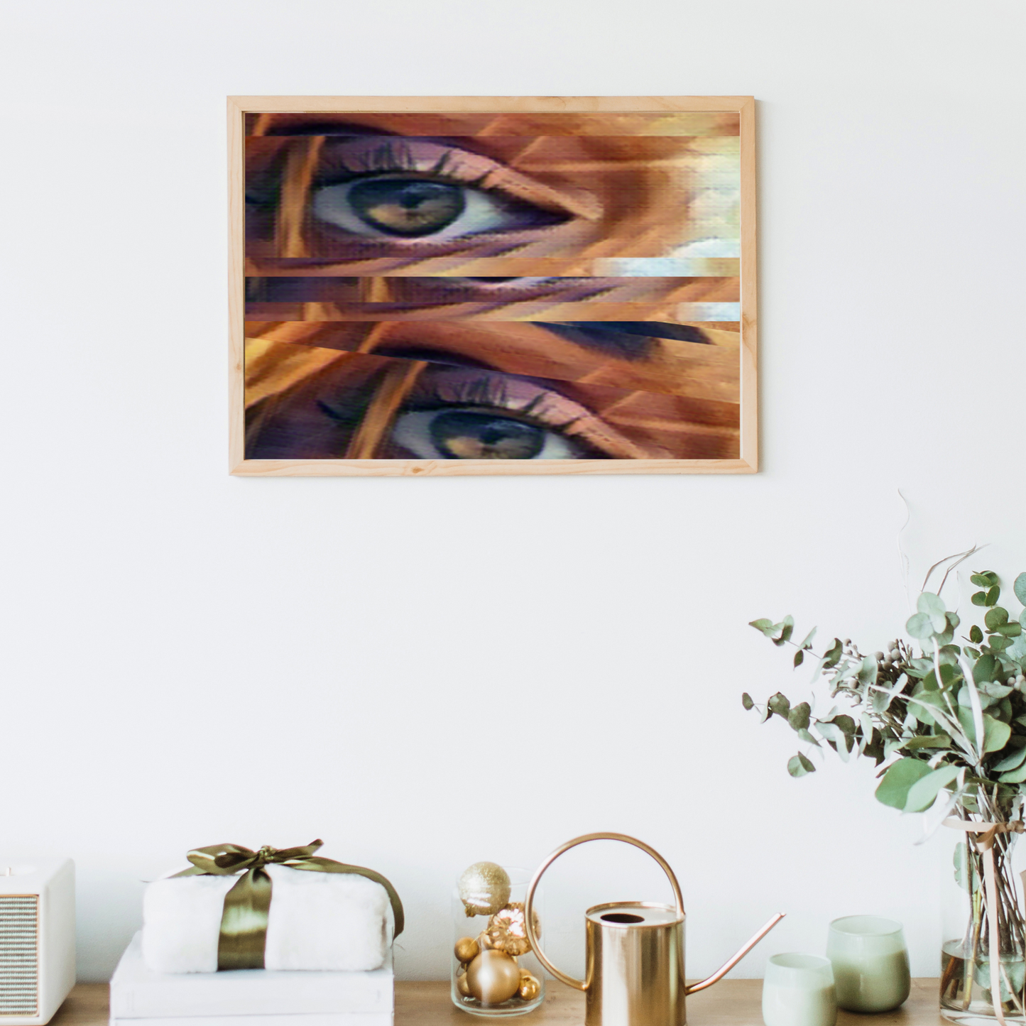 Digital Download Her Eyes Painted Print Wall Art Canva Wall Decor, Prints, Poster